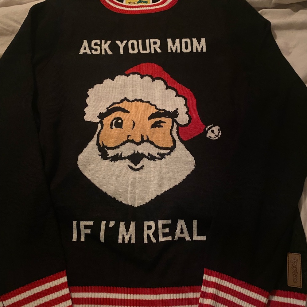 Black Santa Sweater